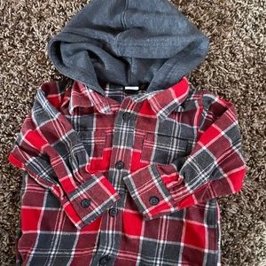Flannel hoodie ♥️